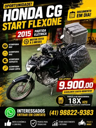 Moto Honda cg start flexzone 2015