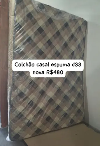COLCHÃO CASAL DE ESPUMA D33 NOVO R$480 ENTREGA GRÁTIS 