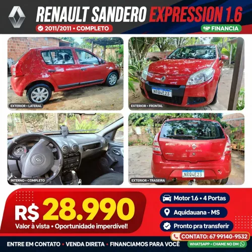 Renault Sandero Expression Hi-flex 1.6 8V 5P 2012