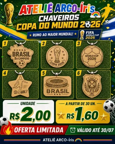 Chaveiros Personalizados em mdf