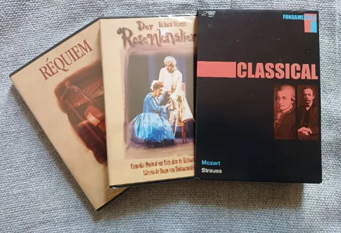 Box 2 Dvd's Fundamentals Classical - Mozart & Strauss - Lacrados !!!!