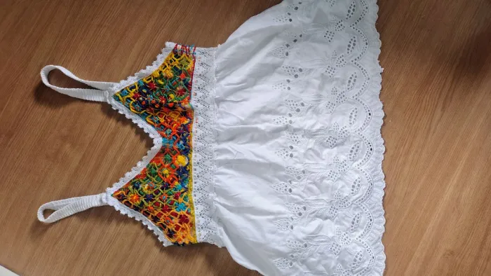 Blusinha bata tricot Ano Novo Tam G