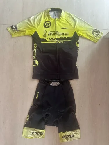 Conjunto completo ciclismo Bretelle Woom Bretele e camisa Mtb Apucarana G
