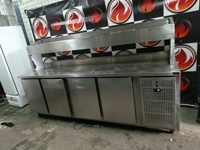 Balcão condimentadora refrigerado