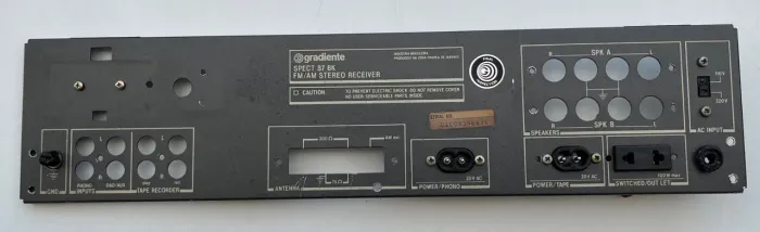 Receiver Gradiente Spect 87 Painel Traseiro