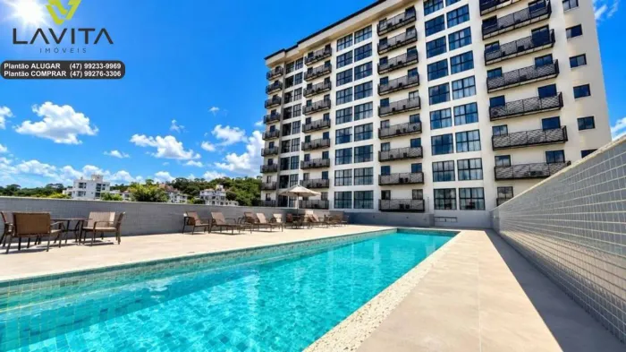 Apartamento com 1 dormitório para alugar, 37 m² por R$ 3.112,12/mês - Centro (Blumenau) -