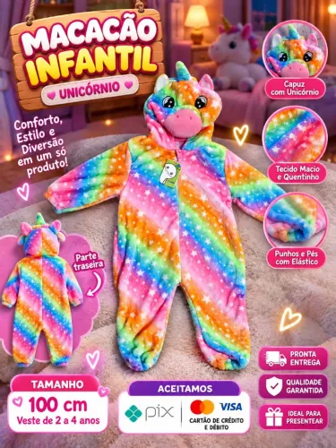 Macacão e Pijama infantil 2 a 4 anos