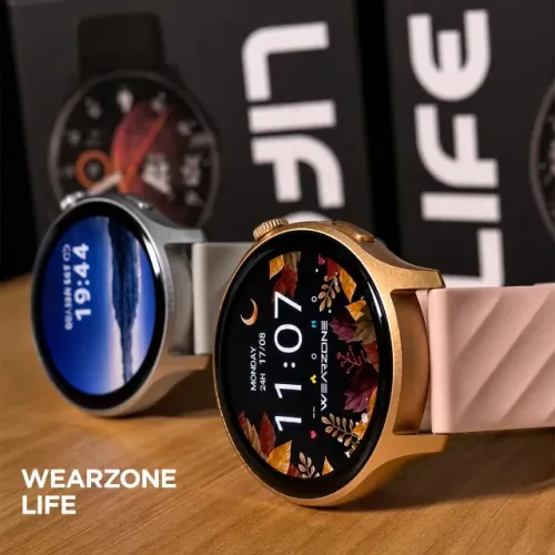LIFE SMARTWATCH A PROVA D'ÁGUA 1 ATM AMOLED - Cores Rose/Prata