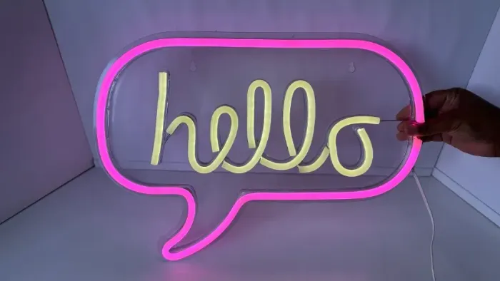Luz Led Neon Hello