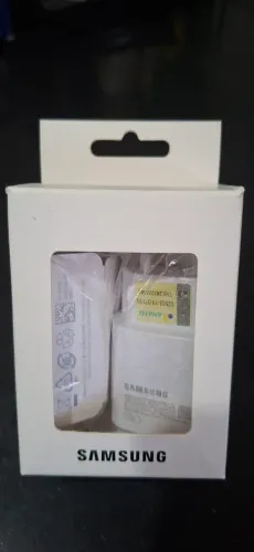 Carregador Samsung Original 25W Super-Rápido Branco Novo na Caixa