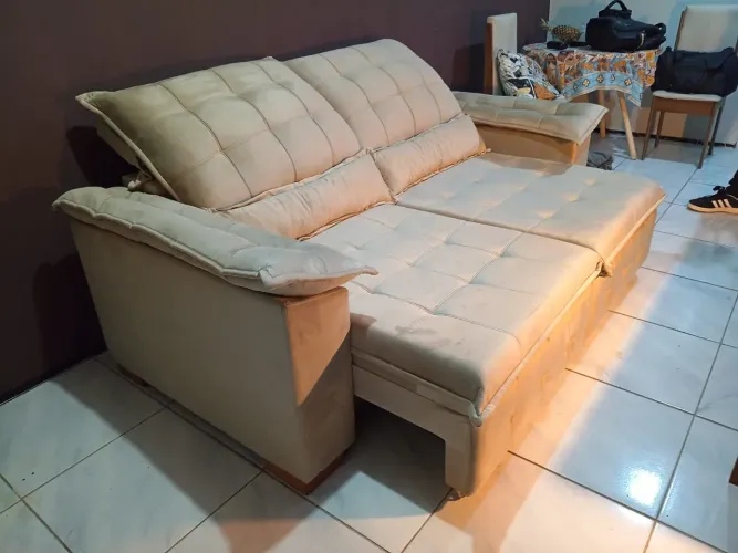 Reclinável sofá cama na promoção aproveite agora