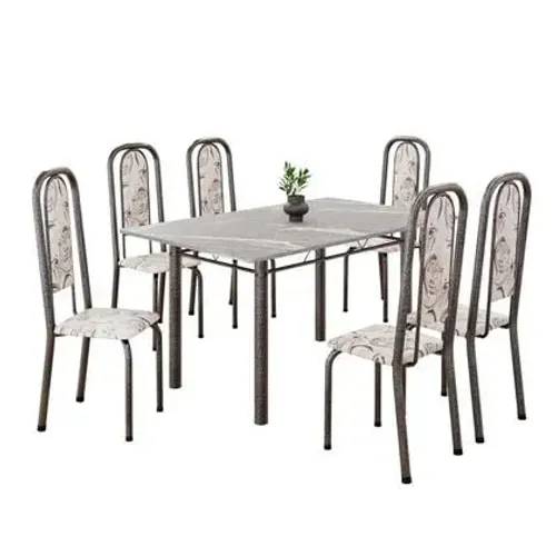 Mesa tubular 6 lugares, Elegância e Resistência para sua Casa!