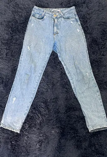 Calça Mom Jeans Cintura Alta Feminina