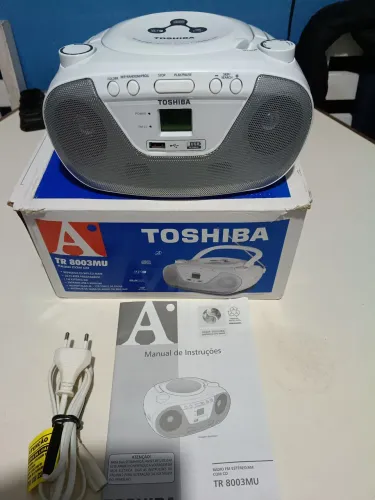Sempre Toshiba USB - Cd Player Rádio Am FM (Novo) Energia/ Pilha
