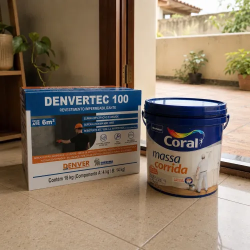 Kit Denvertec + Massa corrida coral 