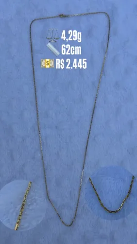 Correntinha De ouro - Cordão de ouro 4,29g