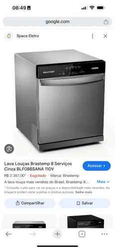 Lava Louça Brastemp na caixa