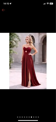 Vestido de festas - cor terracota 