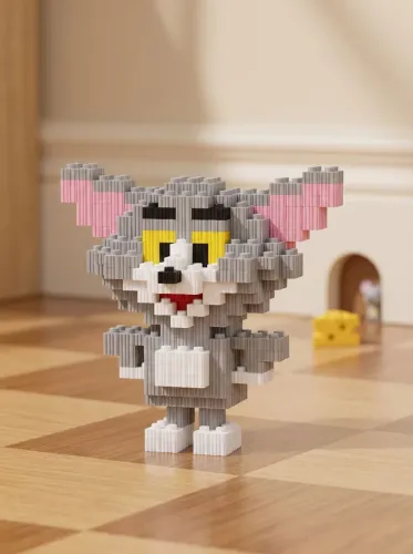 Tom & Jerry | Blocos de Montar Pixel Art 3D