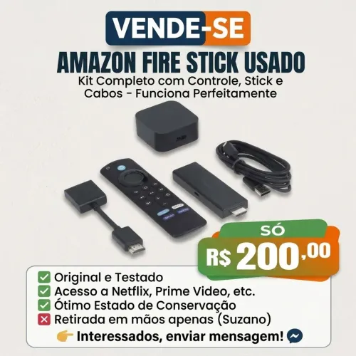 FIRESTICK 2A GERAÇÃO - RETIRADA SUZANO