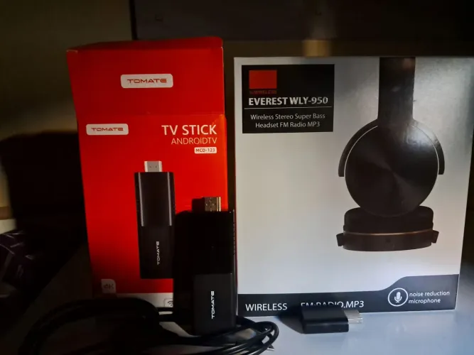 Vendo Fire Stick TV tomate novo mais um fone de ouvido novo e um adaptador Bluetooth de
