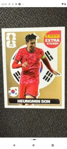 Figurinha Legend Extra Sticker Son Ouro 2026