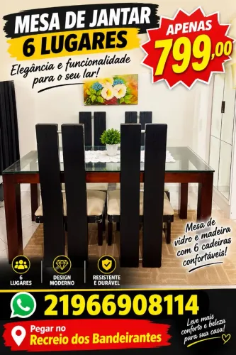 Mesa 06 cadeiras