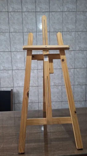 1 cavalete de pintura ,regulável de madeira novo 1m