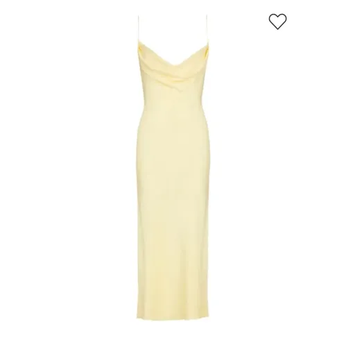 Vestido Longo Amarelo Pastel