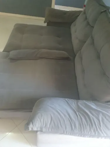 PRA SAIR HOJE SOFA CINZA DE 2 METROS
