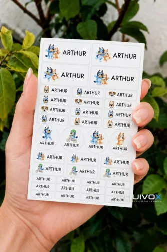 ETIQUETAS ADESIVAS LAVÁVEIS KIDS
