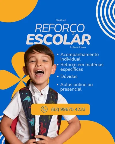 Aulas de Reforço - Tutoria Particular