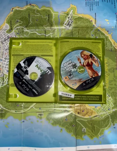 2 Jogos Ps3 ( Gta 5 e Call of Duty MW3)