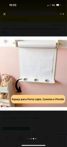 Lousa Criativa Branca Infantil Para Desenho E Pintura