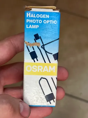 Lâmpada Halógena Fotográfica Osram - Photo Optic Lamp - Lote 7 Peças