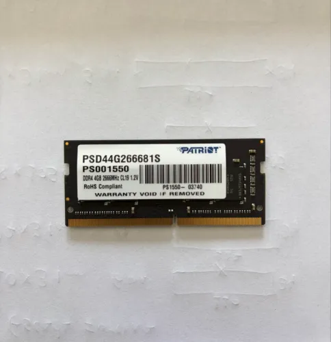Memoria NOTEBOOK DDR4 Patriot 4GB 2666Mhz C19 SODIMM