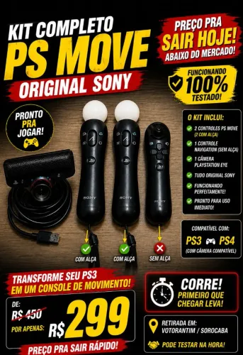 Kit MOVE PS3 