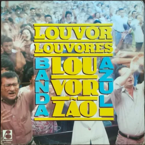 Lp Disco de Vinil Gospel Evangélico Banda Azul - Louvor Louvores Louvorzão