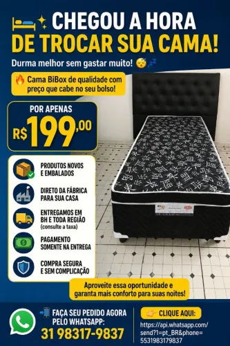 Cama box solteiro