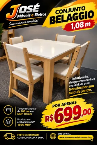 CONJUNTO DE MESA - JOSÉ MÓVEIS