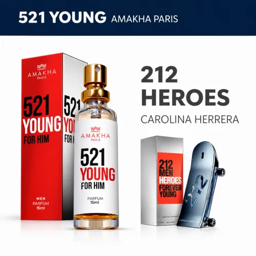 Perfume Importado 521 Young 15ml Amakha Paris