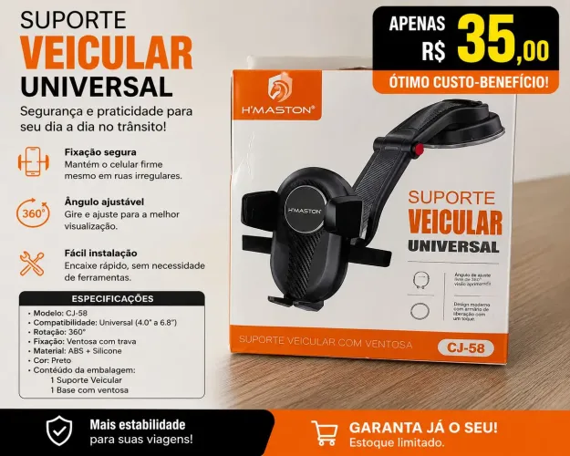 Suporte de celular para carro