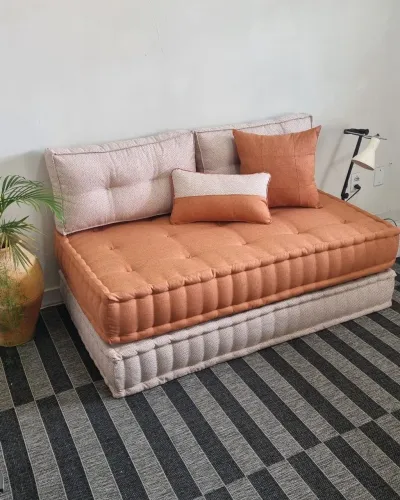 sofá futon turco feito a mão 
