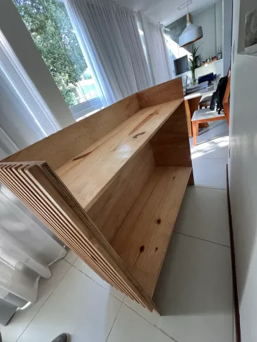 Balcão De Madeira Pallet Atendimento