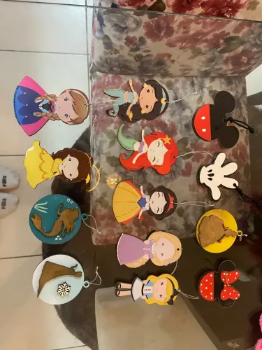 Enfeites de Natal Princesas 