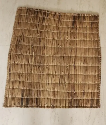 Tapete / capacho Yanomami em fibra de bananeira