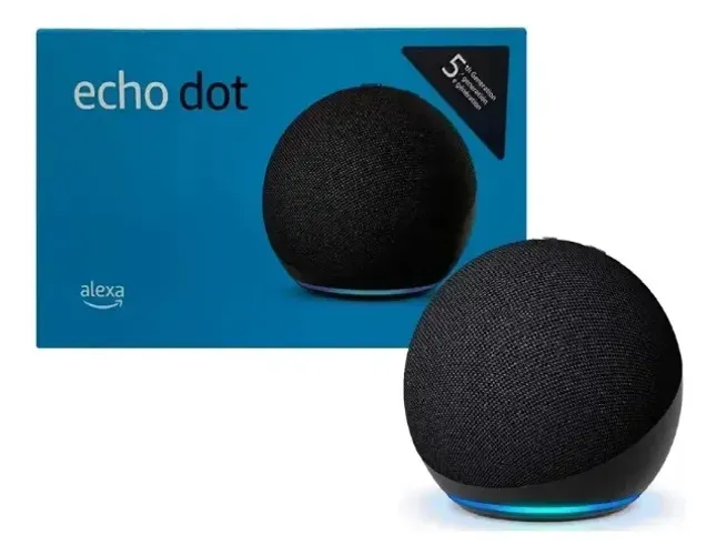 ALEXA ECHO DOT 5ª GERAÇÃO - NOVA - LACRADA