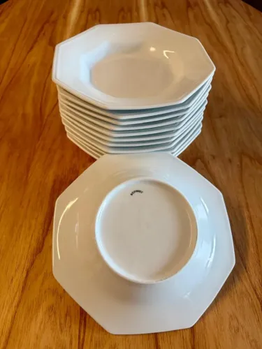 12 Pratos Fundo 24cm Porcelana Schmidt