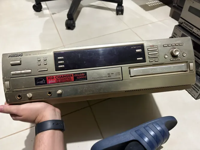 Gravador de CD Philips CDR785 - Para Conserto ou Peças