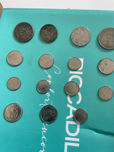 Moedas antigas diversas 